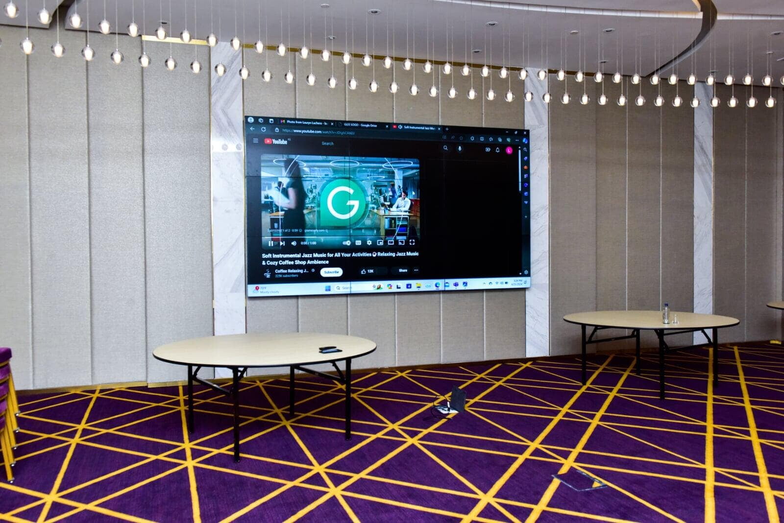 Videowall done by Talinda at Glee Hotel Nairobi